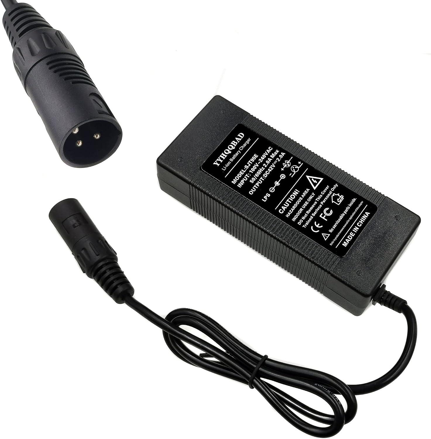 Caricabatterie 36V/2A per eBike con connettore XLRM