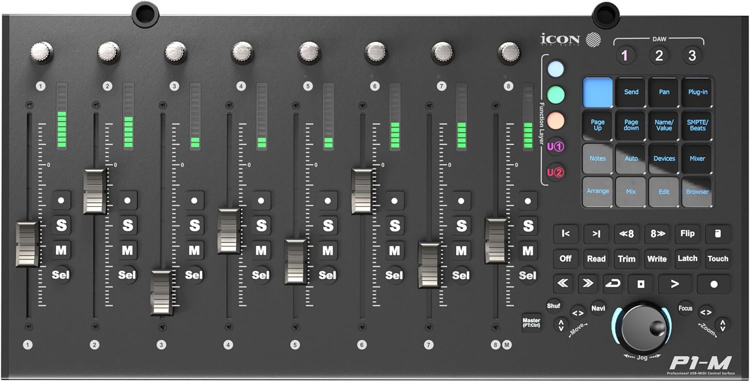 iCON P1-M: Controller MIDI DAW con 8 fader motorizzati