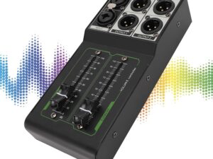 Controller volume passivo XLR per monitor studio, 2 uscite