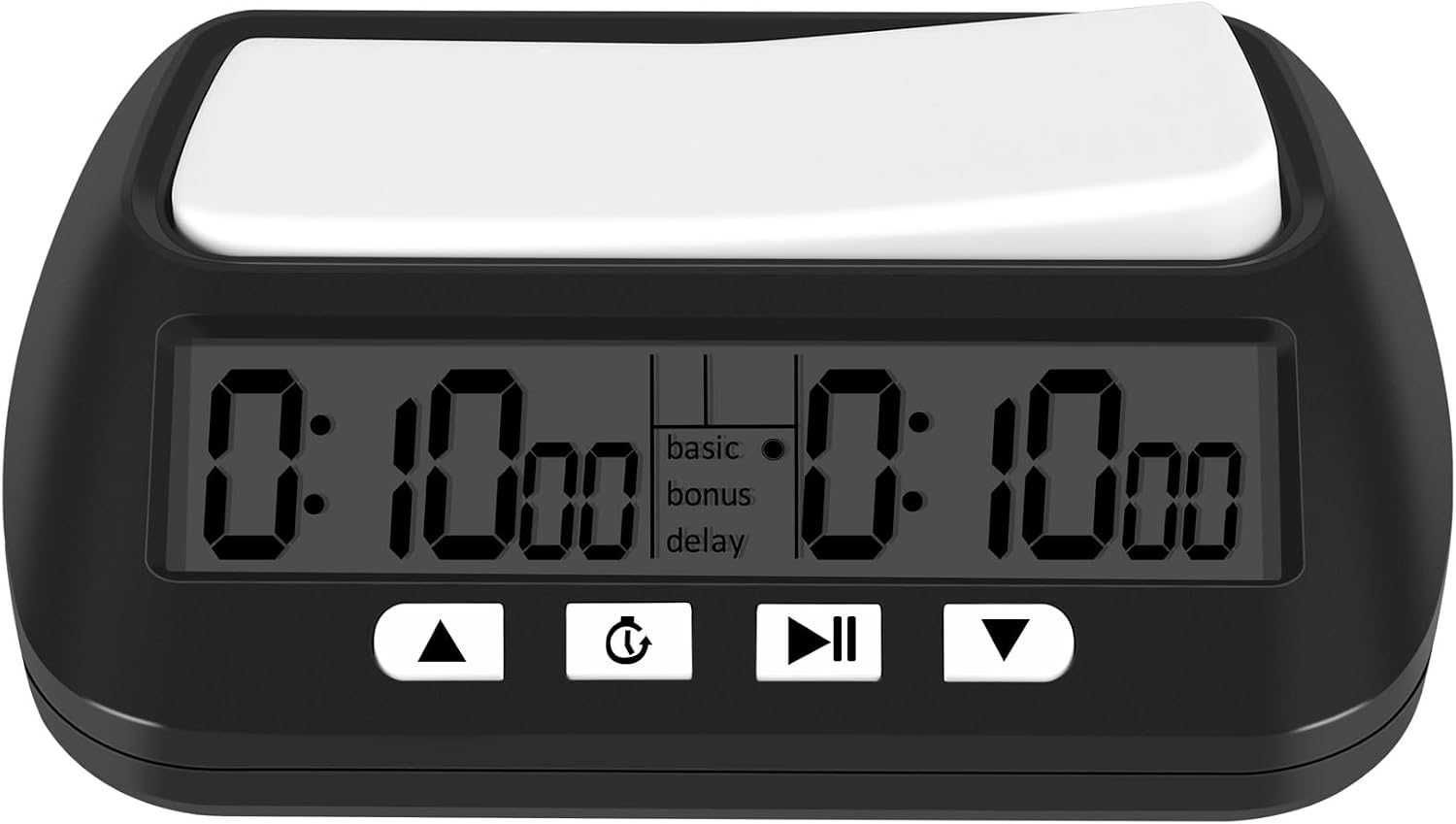 Jevina Orologio a scacchi digitale nero con timer