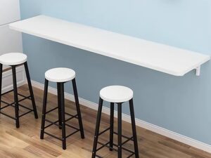 Tavolo Bar Pieghevole a Parete 240 cm - Elegante e Salvaspazio