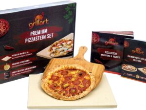 Set Pietra Pizza Grillart® Premium – Con pala e ricette