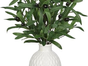 Oairse Ulivo artificiale in vaso ceramica 43 cm