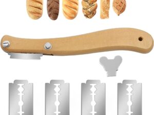 Set Coltello Panettiere con 5 Lame - Taglio Professionale Pane