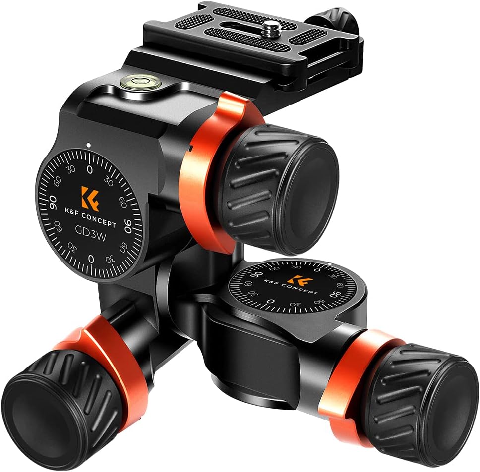 K&F Concept Testa a 3 Vie GD-3W, Carico 6kg