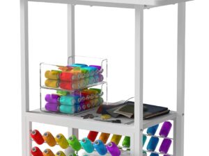 Tavolo da cucito portatile 3 in 1 con 56 fili