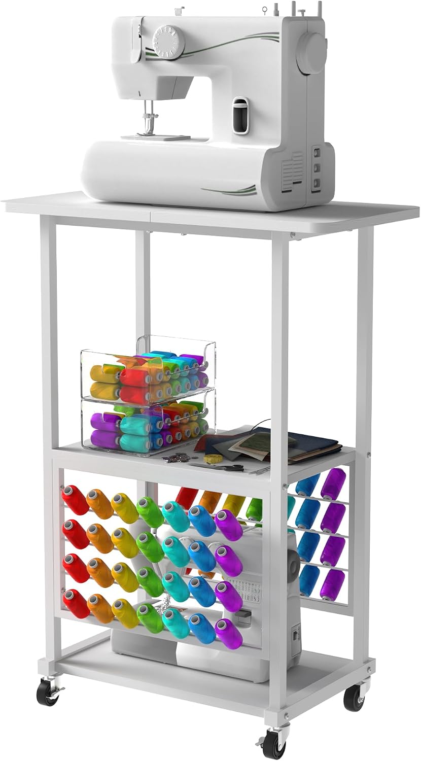 Tavolo da cucito portatile 3 in 1 con 56 fili