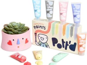 Pott'd Pitture Acriliche Pastello per Ceramica - Set 8 Colori