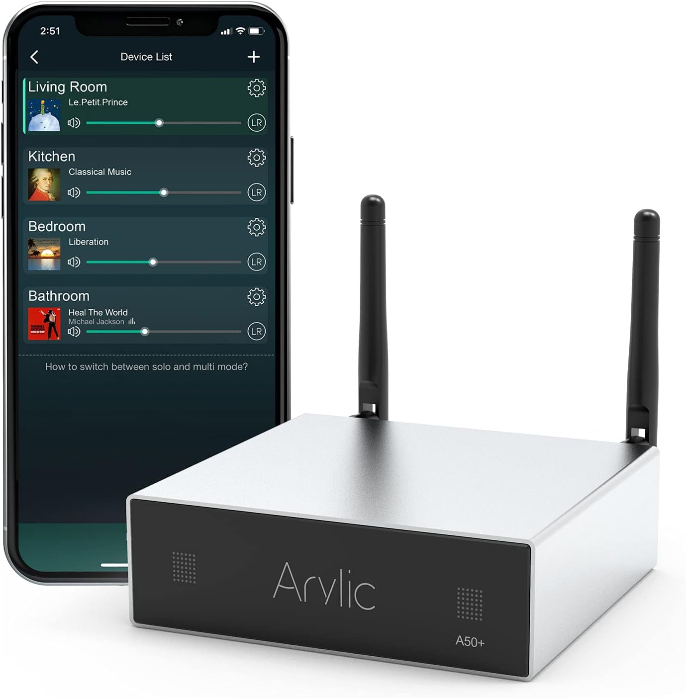 Arylic A50+: Amplificatore WiFi/Bluetooth HiFi multiroom