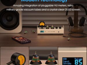 Douk Audio P1 Plus + cavi RCA Premium: Preamplificatore valvolare con DAC