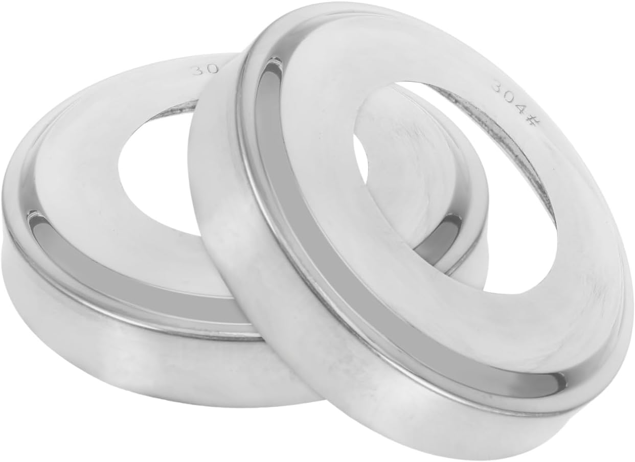 Rosette in acciaio inox per scale piscina - Set 2 pezzi