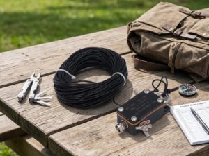 Antenna Onde Corte 3-30 MHz Mini EFHW Balun 1:49 Portatile