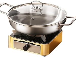 Fornello ad alcool portatile in acciaio per buffet e picnic