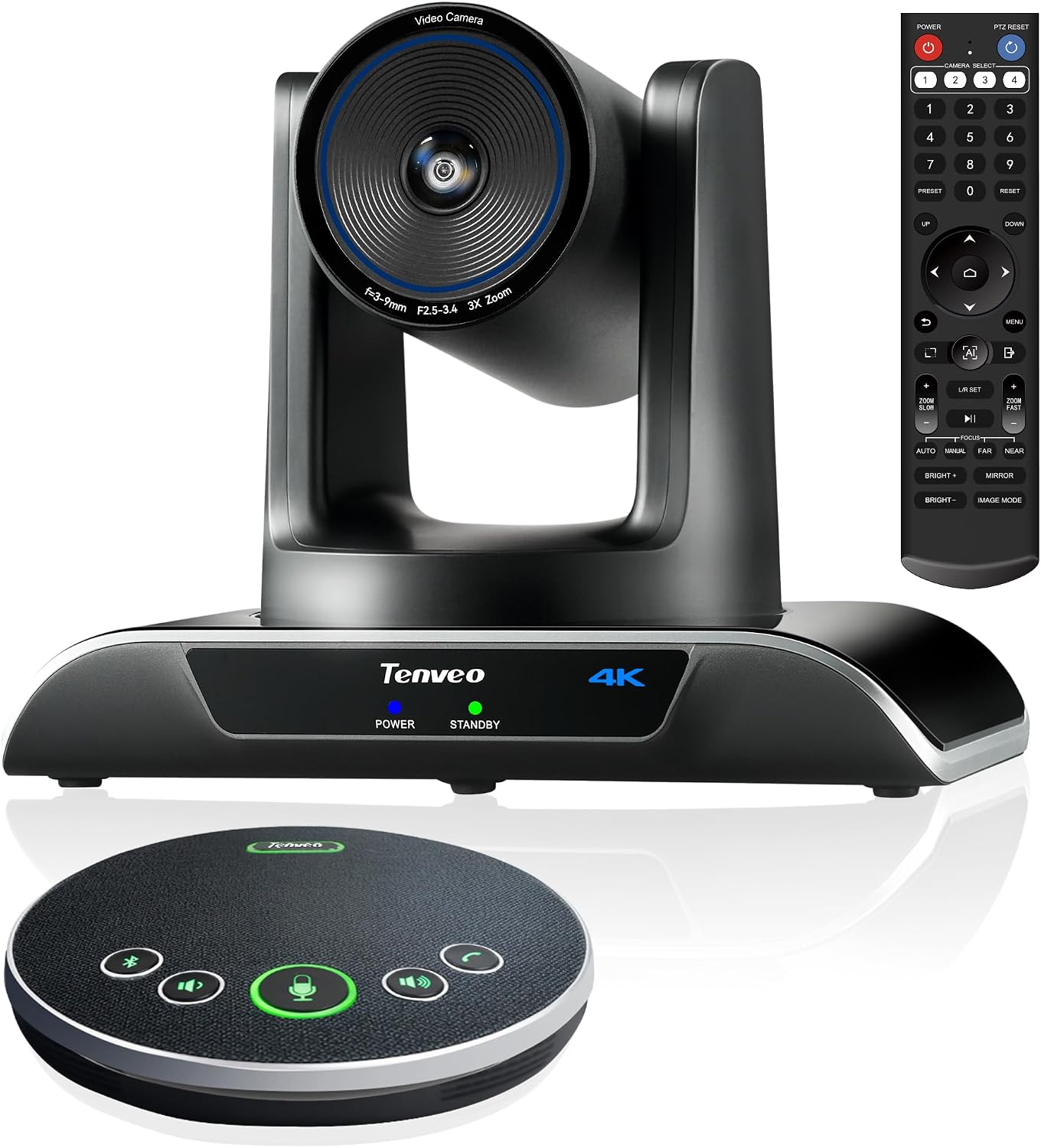 Tenveo Telecamera 4K PTZ con IA per Conferenze