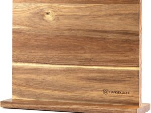 Portacoltelli magnetico in acacia Hanseküche - Bifacciale senza coltelli