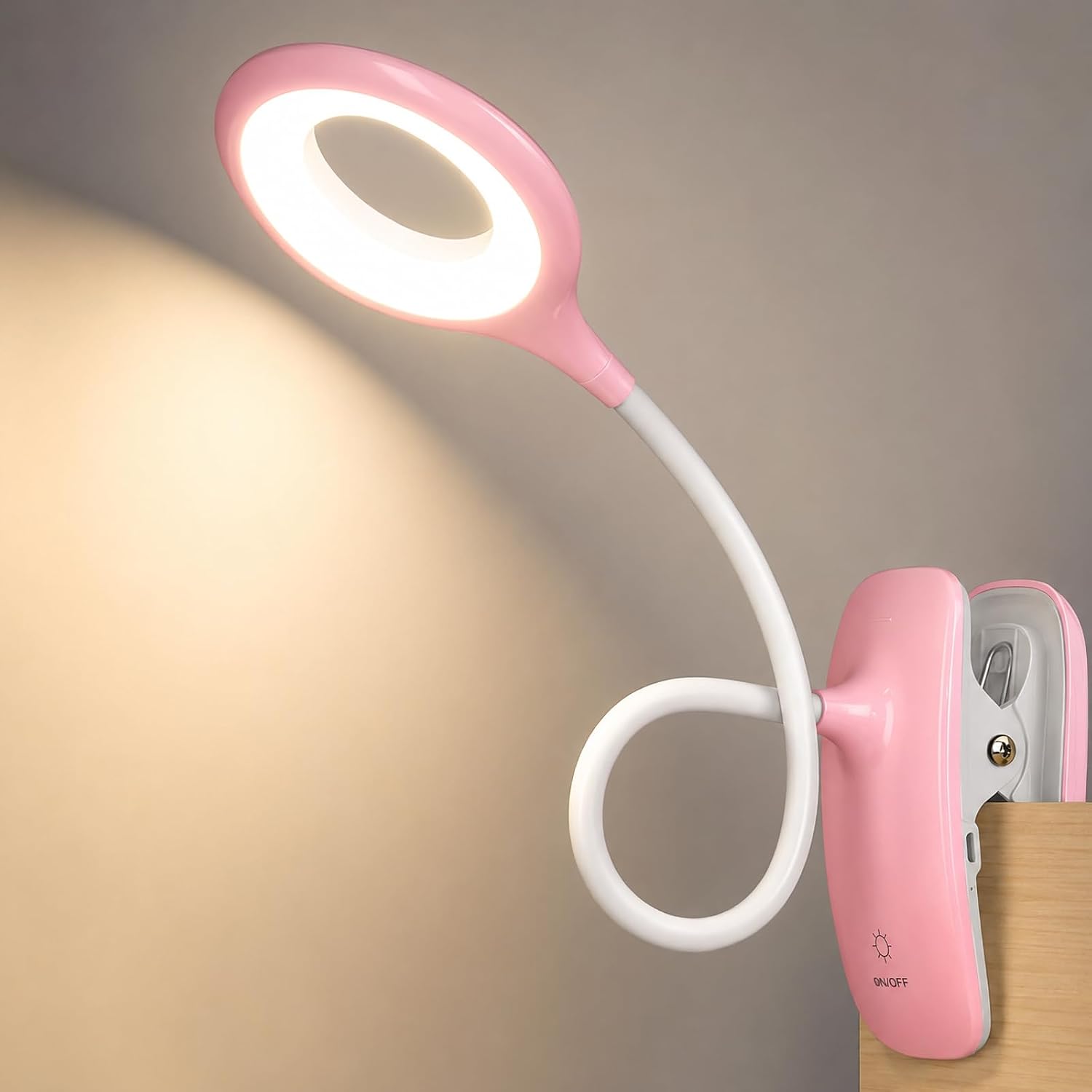 Lampada LED con Pinza 360° Ricaricabile - QJUZO