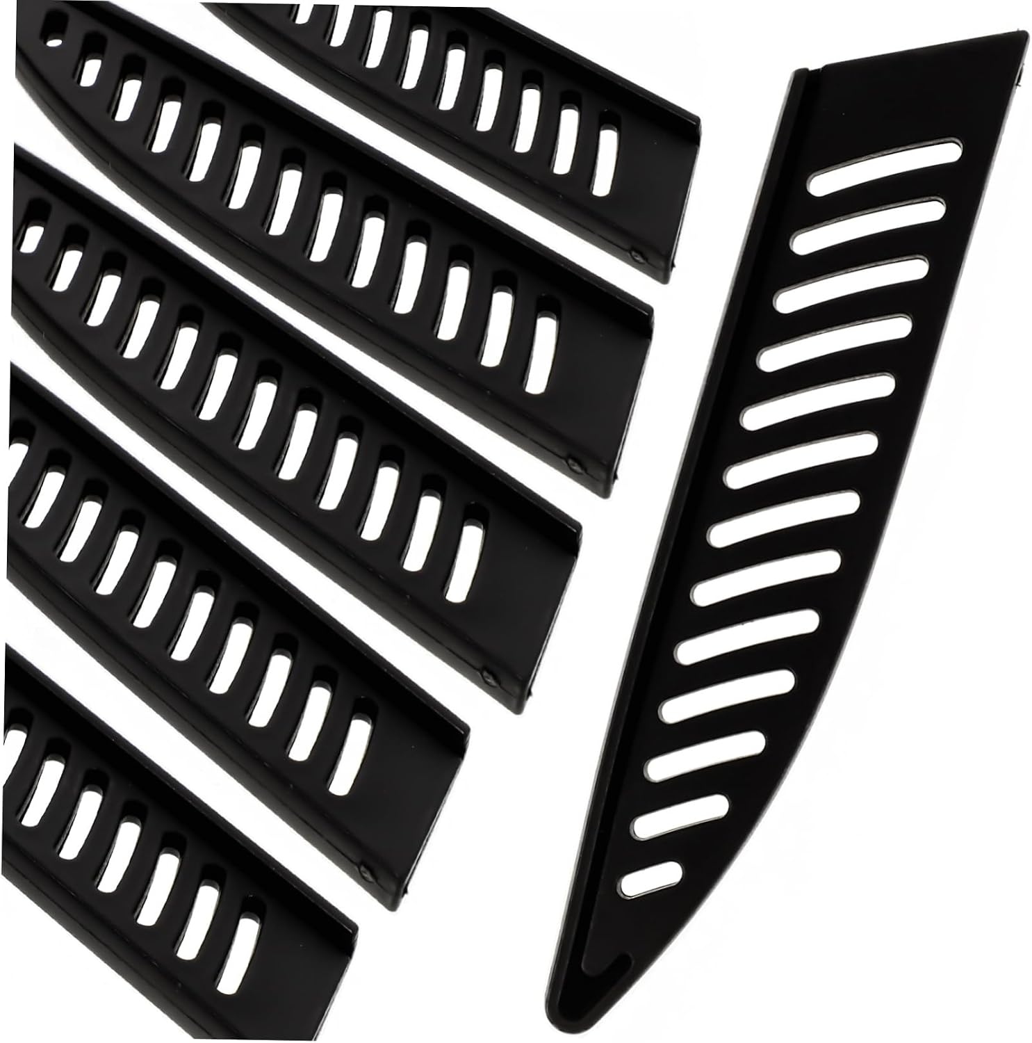 Zerodeko Set 6 Coprilama Coltelli Frutta Nero