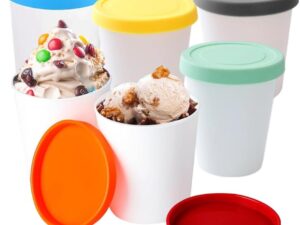 FARYODI 6 contenitori per gelato da 250 ml senza BPA