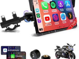 7" CarPlay Schermo Moto Vtopek: Wireless & TPMS Integrato
