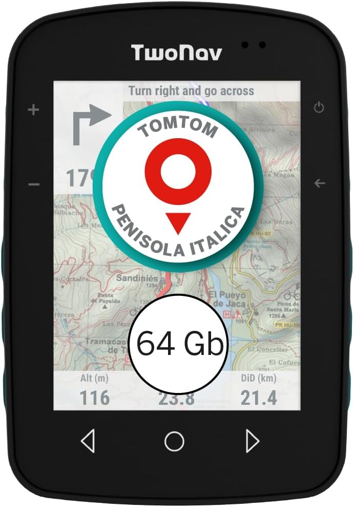 TwoNav Terra 64 GB: GPS MTB ed escursionismo con mappa Italia