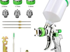 Pistola Verniciatura HVLP Vanwoke 3 Ugelli 600cc