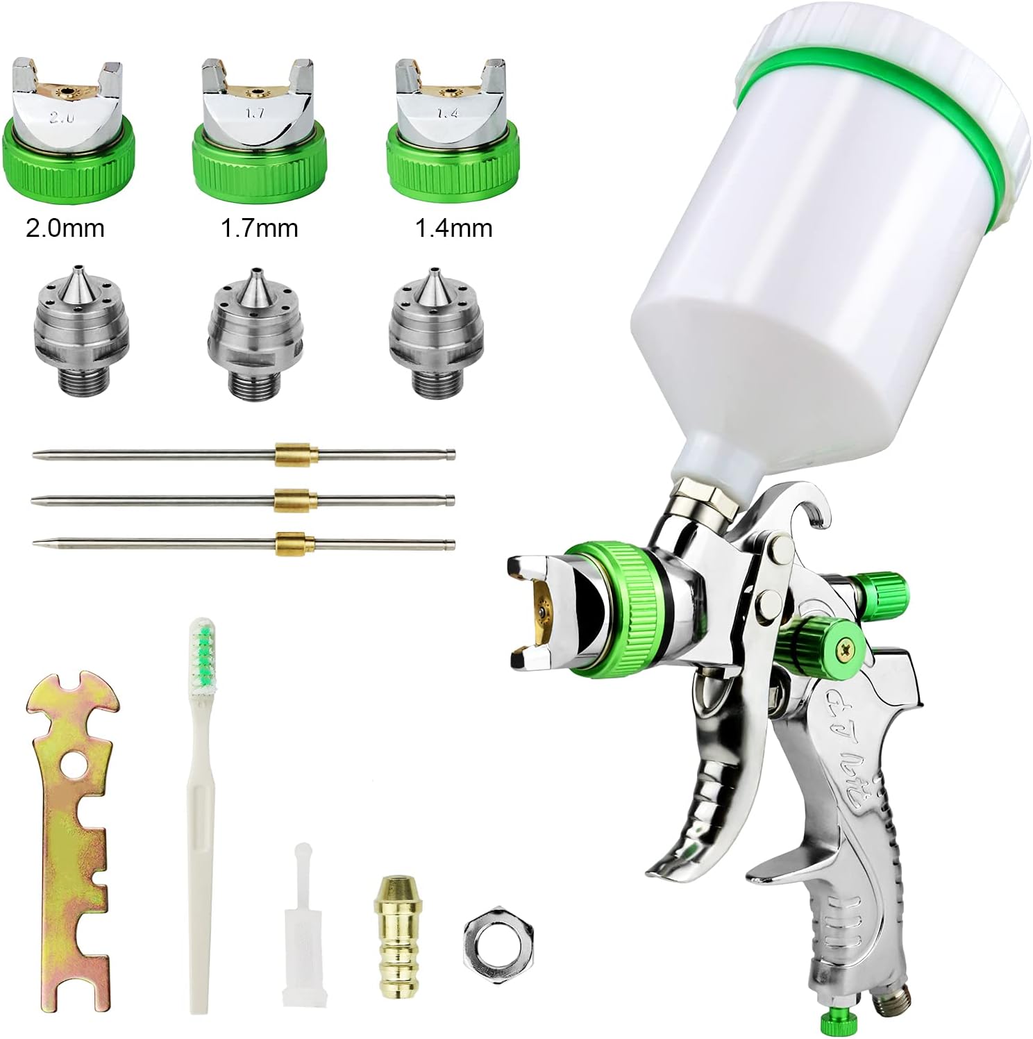 Pistola Verniciatura HVLP Vanwoke 3 Ugelli 600cc