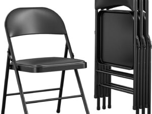 Sedia Pieghevole Cosco Premium Imbottita Nero - 4 Pezzi