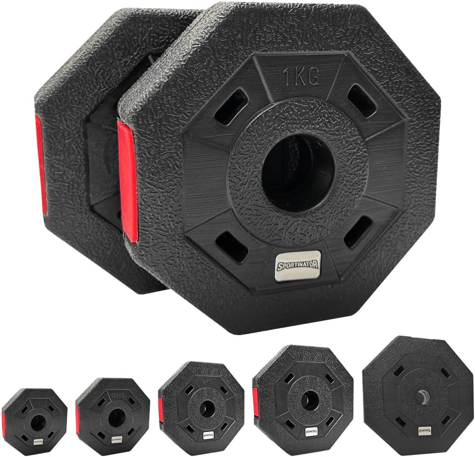 SPORTINATOR Set Dischi Pesi 1-4 kg - 2 Pezzi