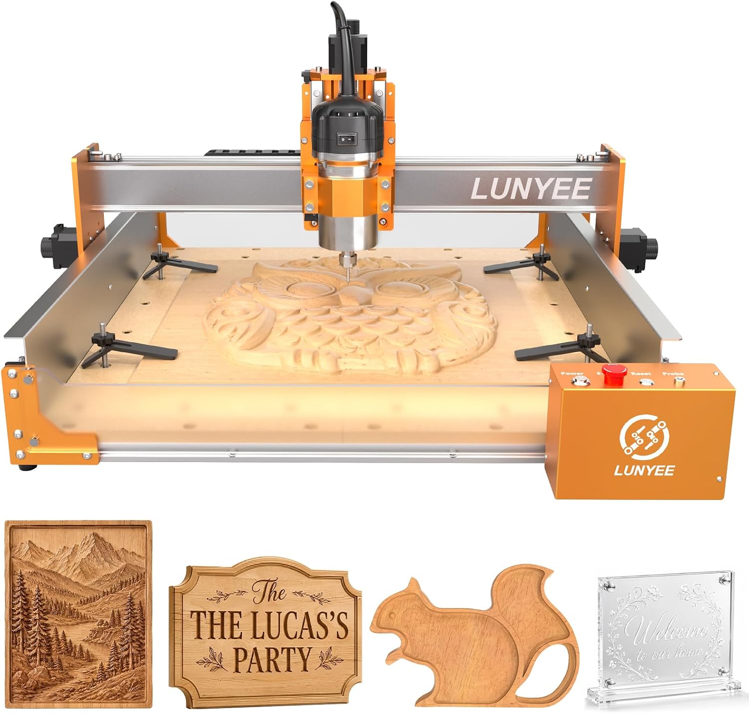 LUNYEE CNC Router 4040 Pro Max 800W con area 400x400x90mm