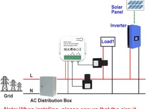 Hancaner Misuratore Energia Intelligente WiFi Tuya per Fotovoltaico
