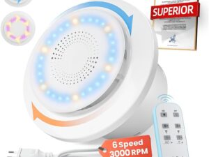 Aspiratore Bagno 3000g/min 220m³/h SLUELI con Telecomando