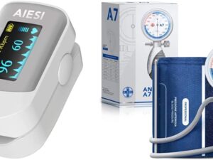 AIESI Pulsossimetro + Sfigmomanometro Professionale