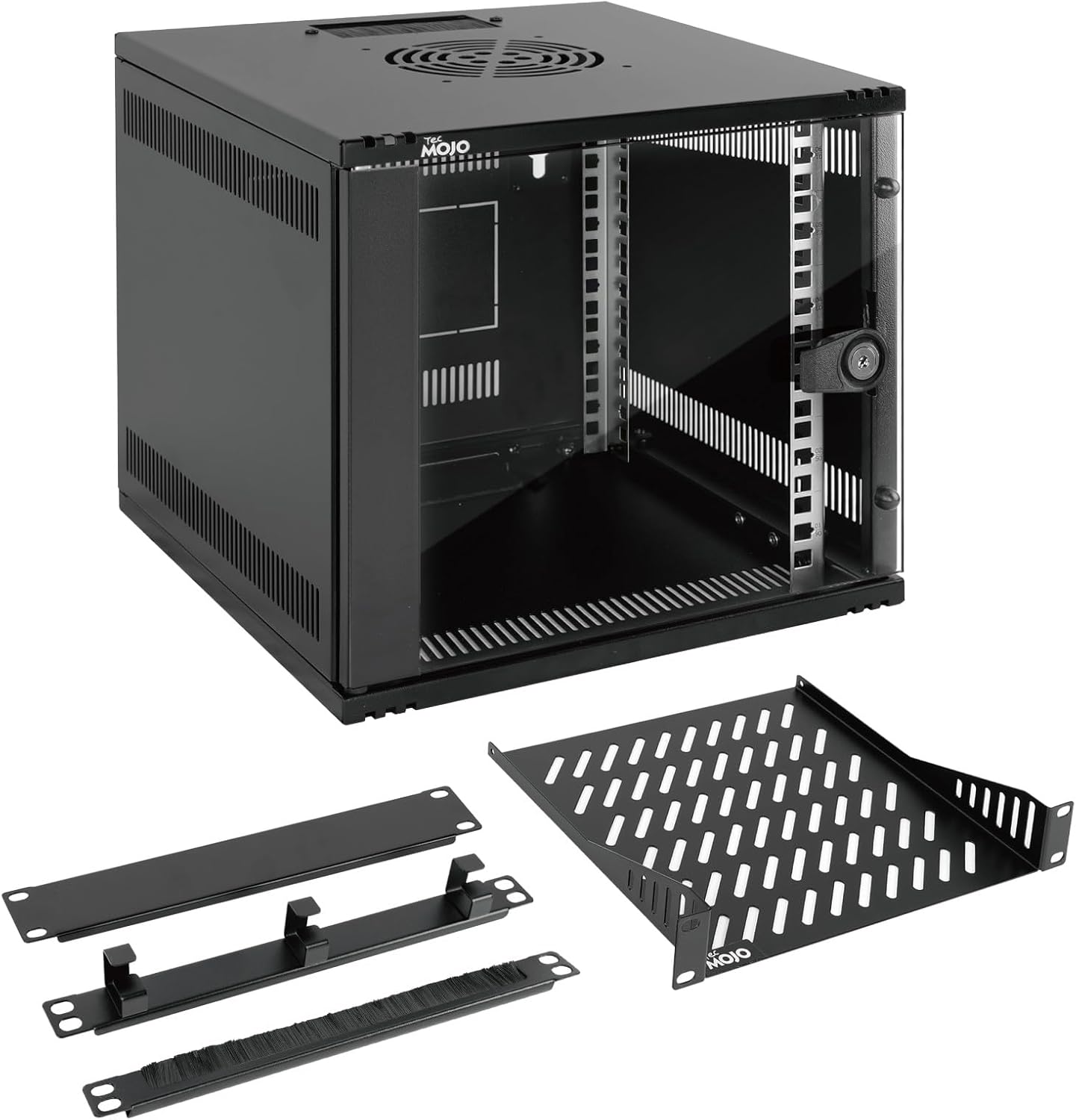 Tecmojo Armadio Rack 10" 6U, Profondità 330mm, Portata 50kg