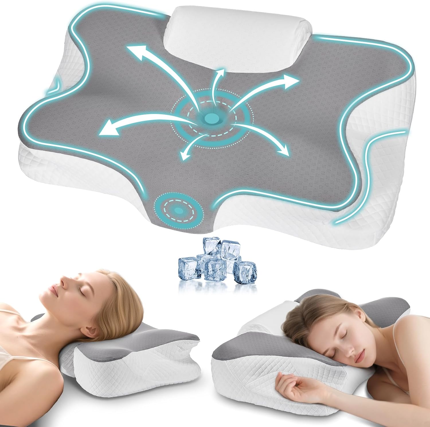 Cuscino Cervicale 2 in 1 Memory Foam Levesolls