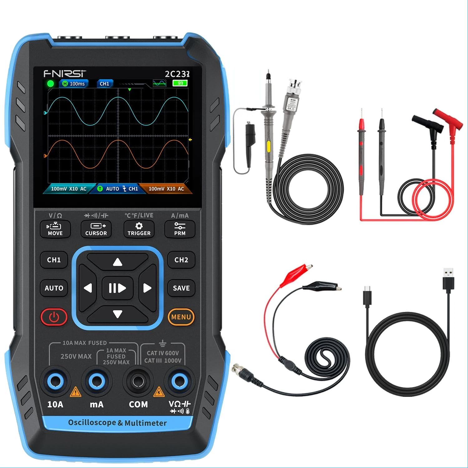 Oscilloscopio 3in1 GuliTech 2C23T 10MHz