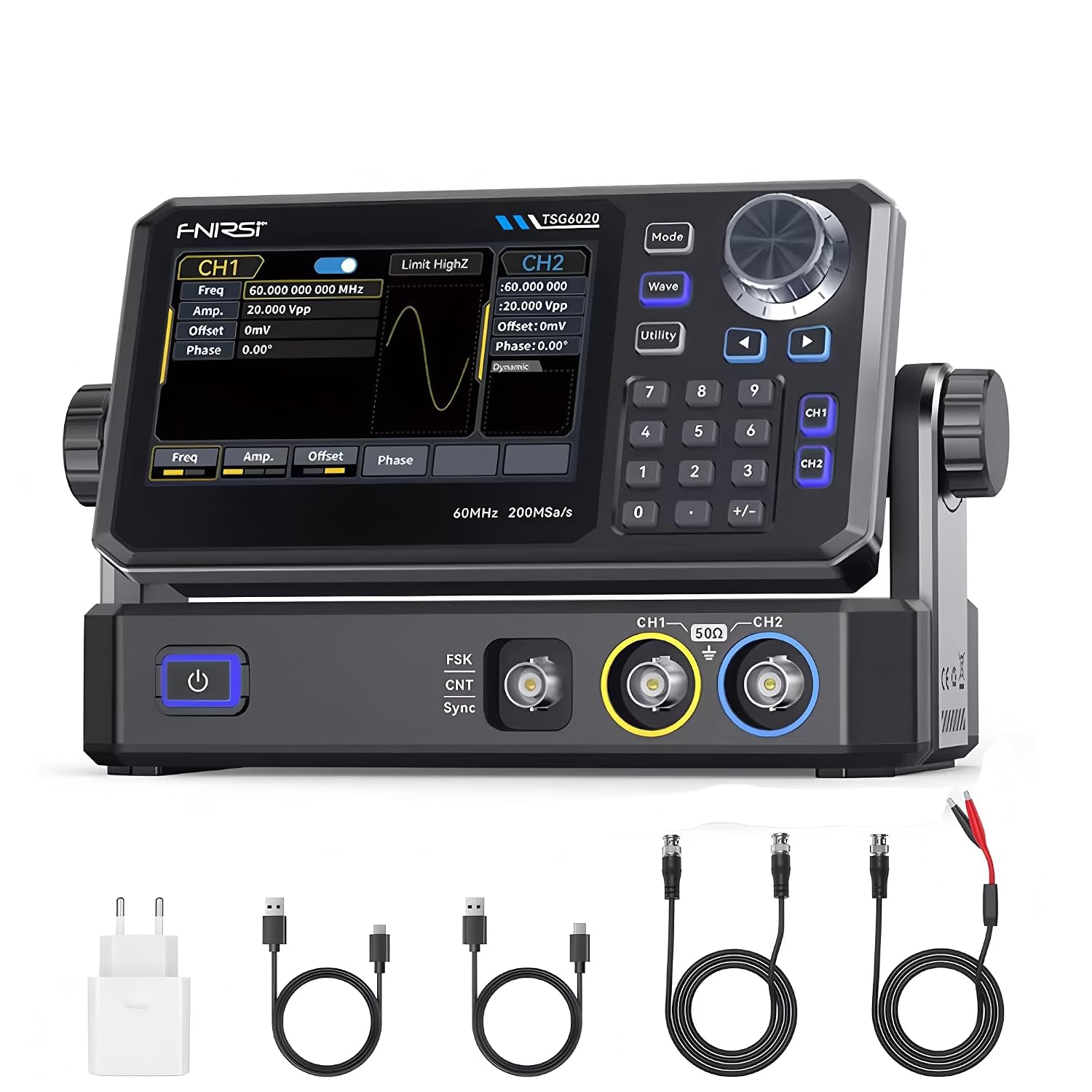 Generatore di funzioni TSG3020 2CH 30MHz GuliTech