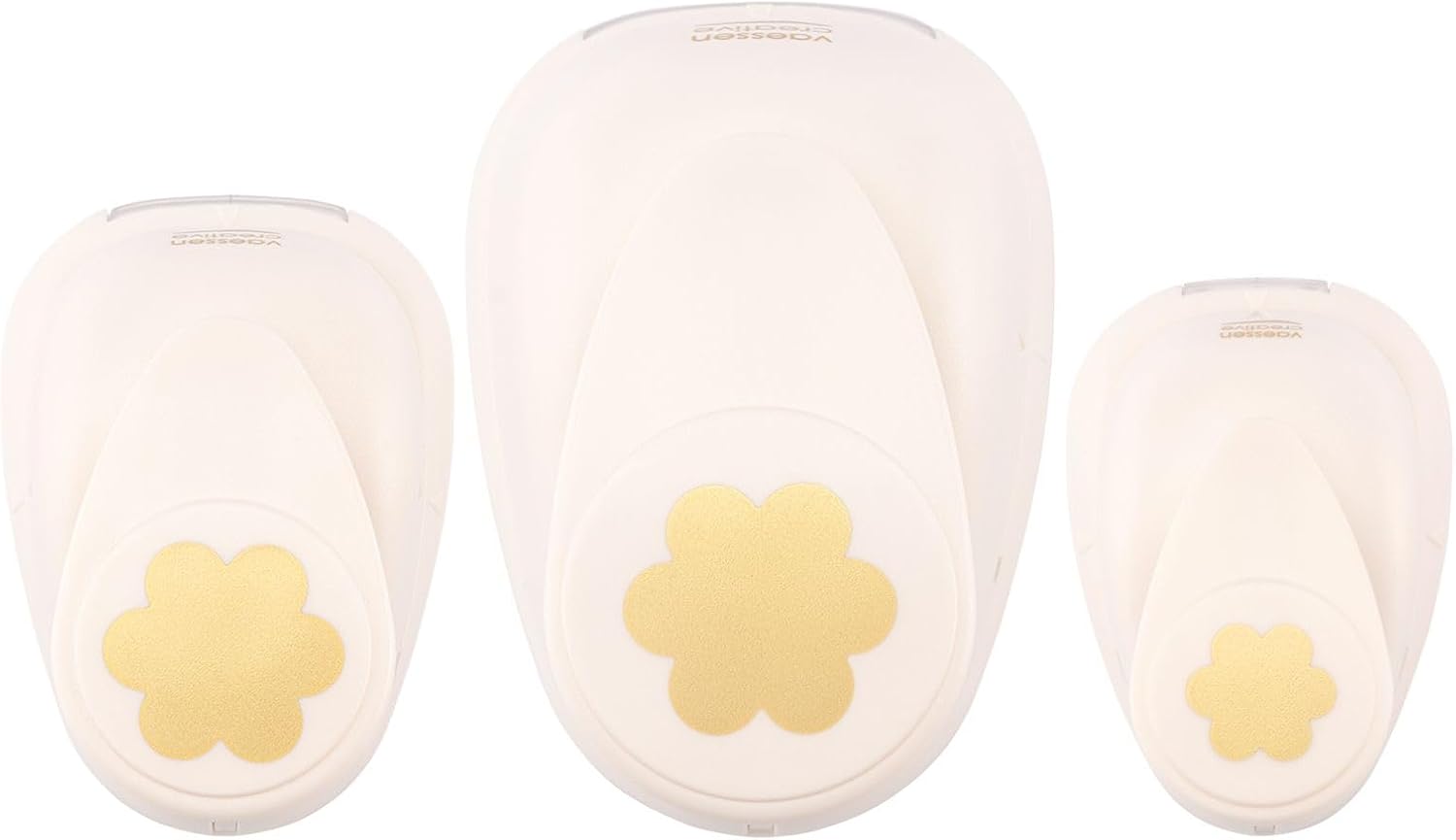 Fustellatrici a fiore Vaessen Creative Set 3 con carta colorata