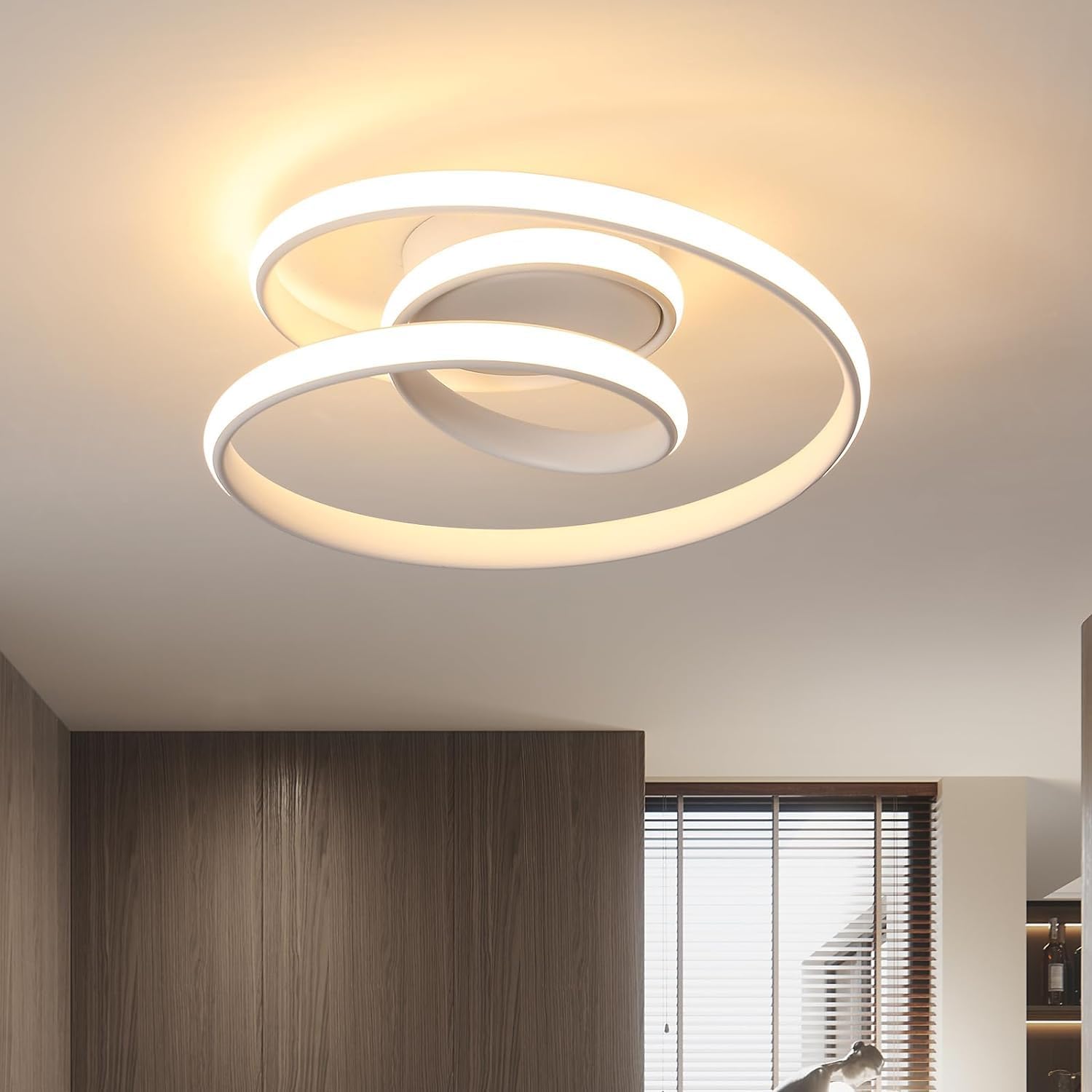 Plafoniera LED Comely 36W 4000LM, Design Spirale Bianco