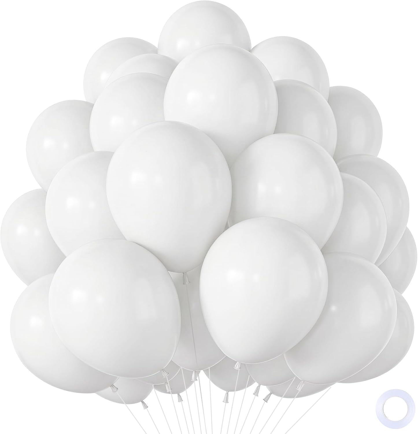 Palloncini Bianchi 12 Pollici - 100 Pezzi