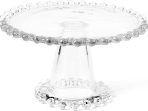 Alzatina H&H Collier 21 cm, vetro con perle, elegante