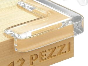 Paraspigoli Bambini 12 Pezzi - Copri Spigoli Adesivi Trasparenti