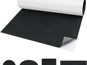 Feltro adesivo nero 40x200cm per mobili e protezioni