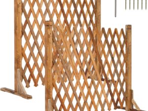 Recinzione in legno espandibile 34-160 cm per giardino