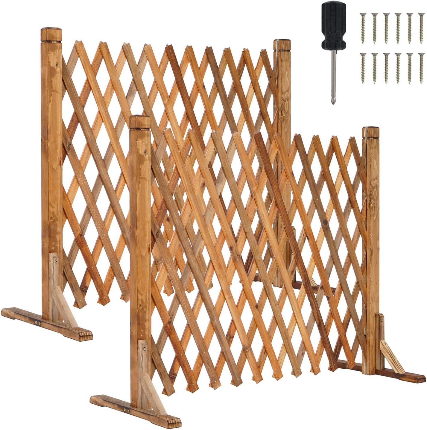 Recinzione in legno espandibile 34-160 cm per giardino