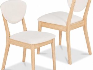 BAKAJI Set 2 Sedie Design Moderno Legno/Ecopelle
