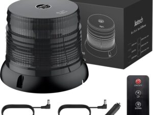 Luce Stroboscopica LED Justech 72 con Telecomando - Gialla/Nera