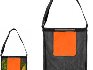 Borsa a rete per funghi e frutta arancione