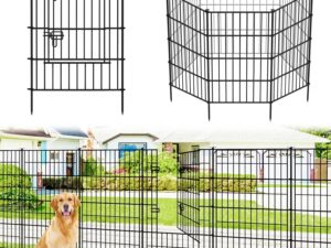 Recinzione giardino Thealyn 3,5 m con cancello, senza scavi