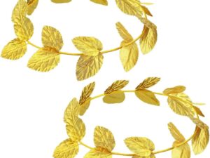 2 Corone Alloro Dorate Romane per Capelli