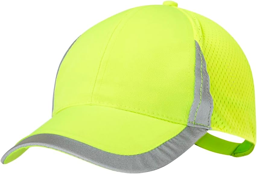 Cappellino sportivo BLUECHOLON giallo fluo, alta visibilità